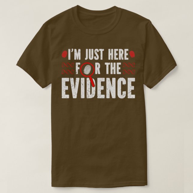 Kriminologisk bevisföring Forensic Science T Shirt (Design framsida)
