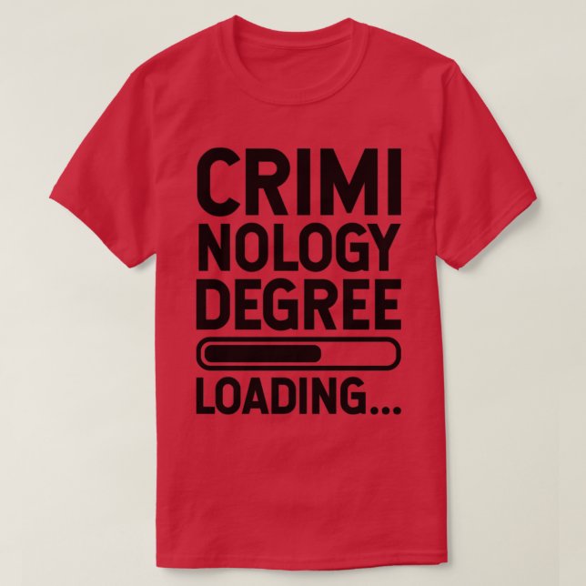 Kriminologisk graderingsbelastning t shirt (Design framsida)