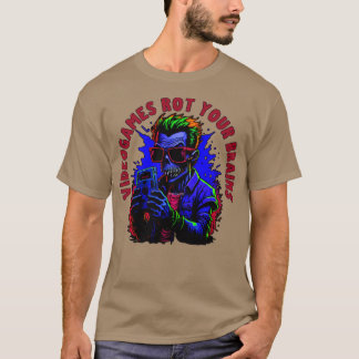 Kriminson Videogames ruttnar dina hjärnor zombie T Shirt