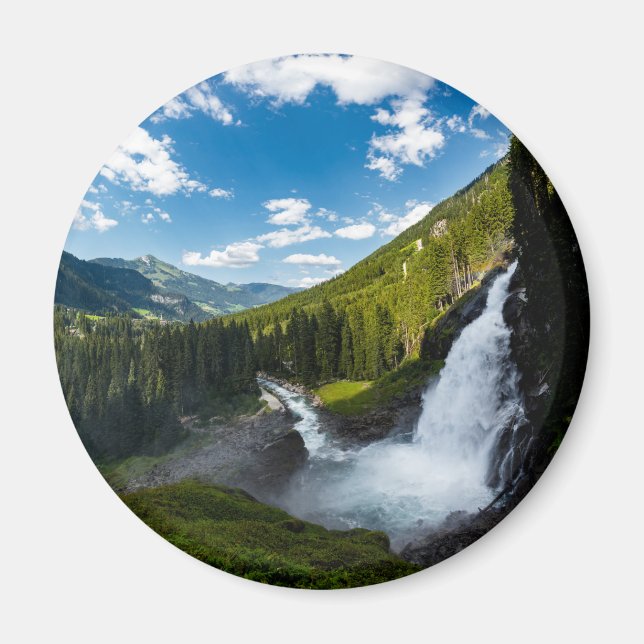 krimml vattenfall,Österrike Magnet (Framsidan)