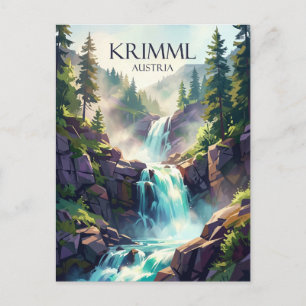 Krimmlfallen Österrike Vykort