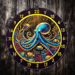 Krimsondjup Octopus Dartboard Darttavla<br><div class="desc">Gör din mangrotta, din fiskstuga eller ditt spelrum oförglömligt med Crimson Djup Octopus Dartboard. Den här slående designen har en pulserande röd bläckfisk som ställs in mot en bakgrund av skuggade djuphavsdjup och som skapar en visuellt fängslande mittpunkt för alla utrymmen. Den livliga teckningen drar dig in och blandar fet...</div>