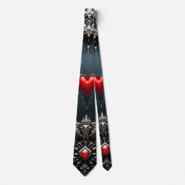 Krimsvingat hjärta Gotisk romantik Elegant . Slips
