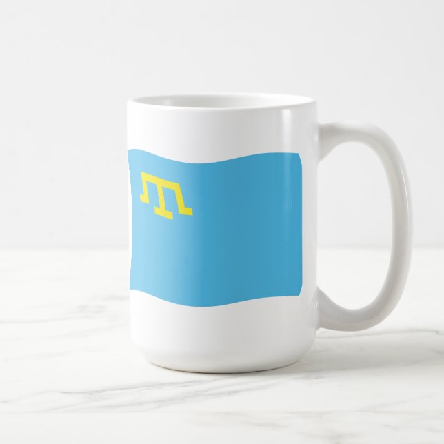 Krimtatarernas flaggmugg kaffemugg (Höger)