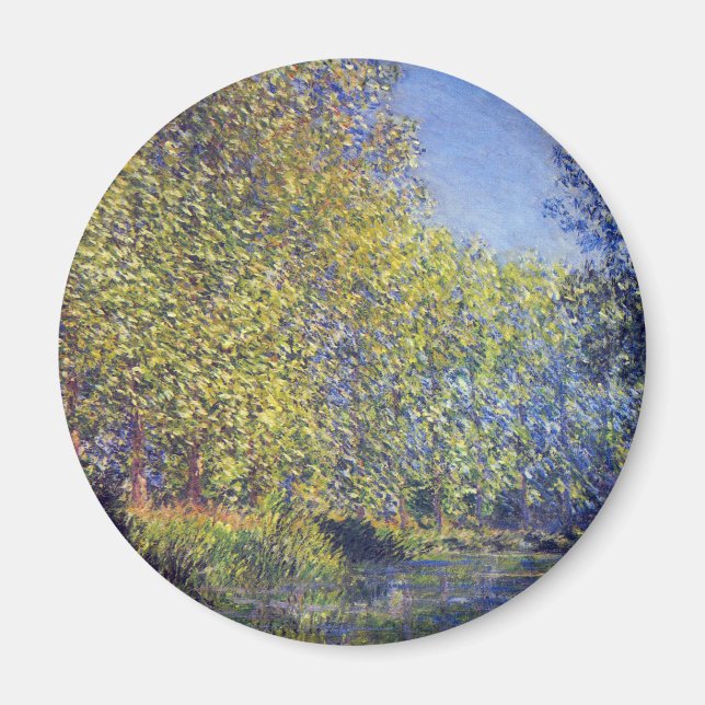 Kringel i Eptefloden nära Giverny av Claude Monet Magnet (Framsidan)