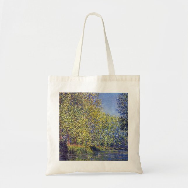 Kringel i Eptefloden nära Giverny av Claude Monet Tygkasse (Framsidan)