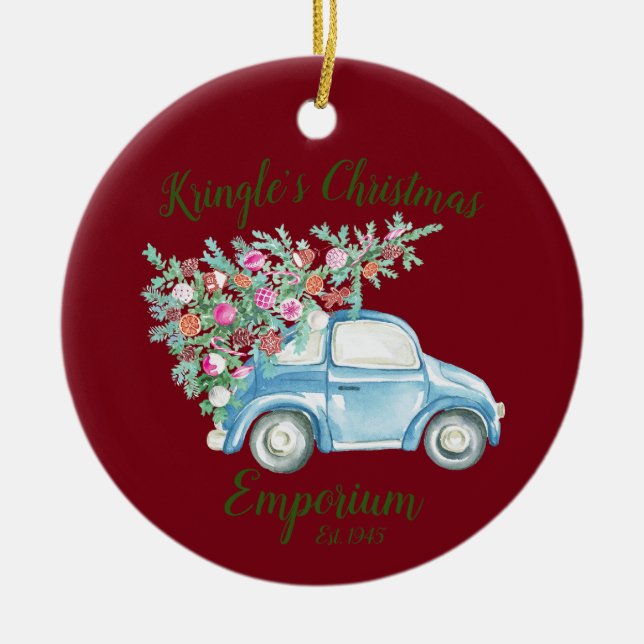 Kringles julsemporium julgransprydnad keramik (Framsidan)