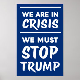 KRIS Anti-Trump | Blå | Protest Poster