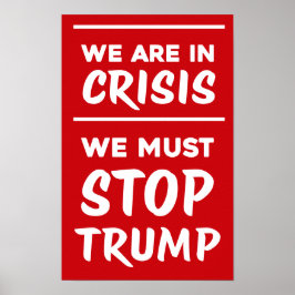 KRIS Anti-Trump | Röd | Protest Poster