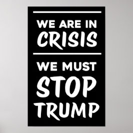 KRIS Anti-Trump | Svart | Protest Poster