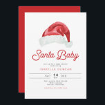 KRIS Cute och Modern Santa Baby Shower Inbjudningar<br><div class="desc">Den här "Santa Baby"-inbjudan till babyduschen innehåller en vattenfärg och ett sött,  modernt,  inspirerat typsnitt. Den här babyduschen inbjudan är perfekt för din jul-,  vinter- eller helgdag-temahändelse. Pair med något i KRIS Samling för ett sammanhängande utseende.</div>