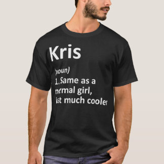 KRIS Definition Personlig Namn Funny Birthday T Shirt