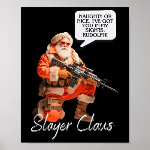Kris Kringle Festive Hunting Julafton Jultomten Ca Poster