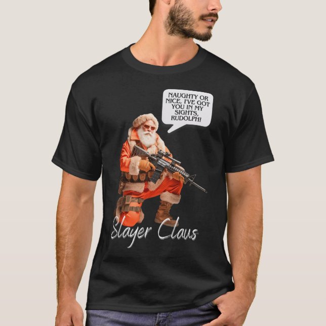 Kris Kringle Festive Hunting Julafton Jultomten Ca T Shirt (Framsida)