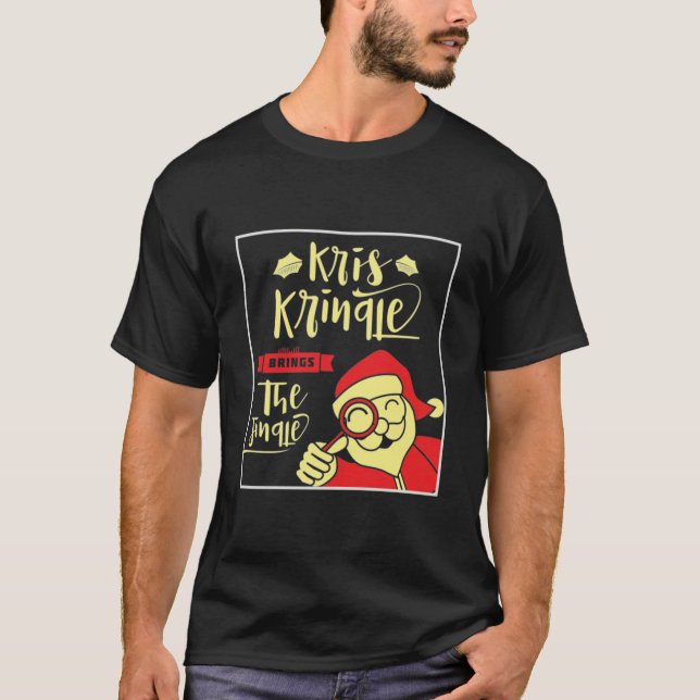 Kris Kringle i julklapp Classic T Shirt (Framsida)
