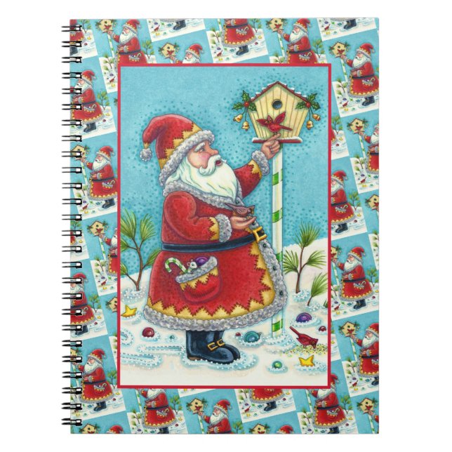 KRIS KRINGLE MATANDE REDBIRDS, CHRISTMAS BIRDHOUSE ANTECKNINGSBOK (Framsidan)