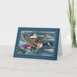 KRIS KRINGLE OCH LEKSAKER ON CANADIAN GOOSE CHRIST HELGKORT