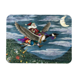 KRIS KRINGLE OCH LEKSAKER ON CANADIAN GOOSE CHRIST MAGNET