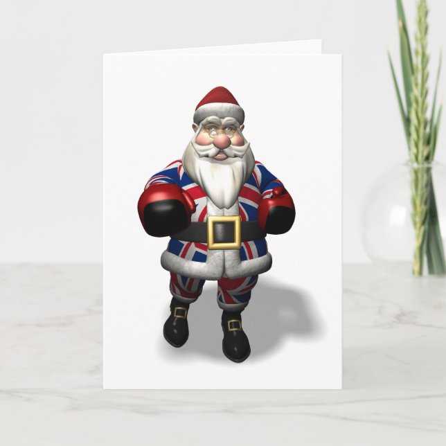 Kris Kringle på startdagen Helgkort (Framsida)