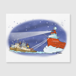 Kris Kringle-varsellagnetkort