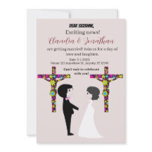 Krisbröllopsinbjudan