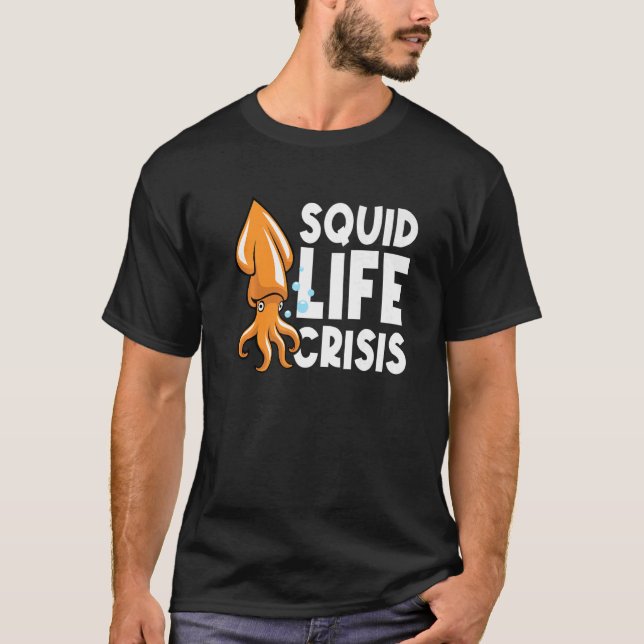 Krisen i bläckfisken Octopus bläckfisk 2 T Shirt (Framsida)