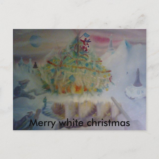 Krisets julklappar. helg vykort (Framsida)