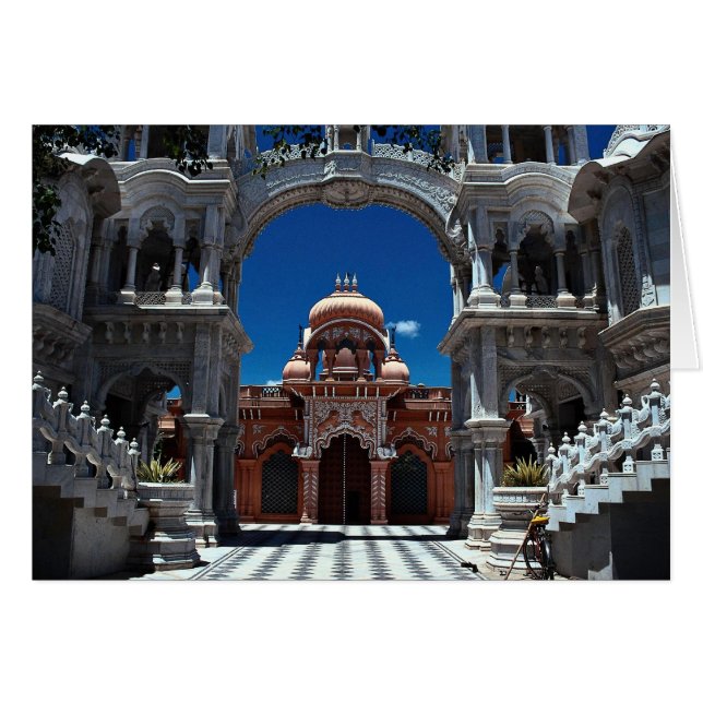 Krishna Balaram Temple, norra Uttar Pradesh, i Hälsningskort (Framsidan Horizontal)