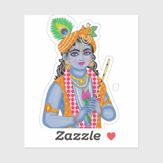 Krishna-dekaler Klistermärken (Ark)