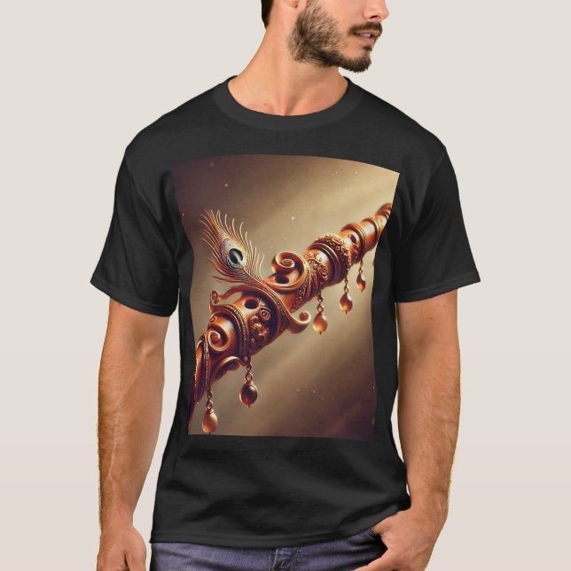 Krishna Flute T Shirt (Framsida)