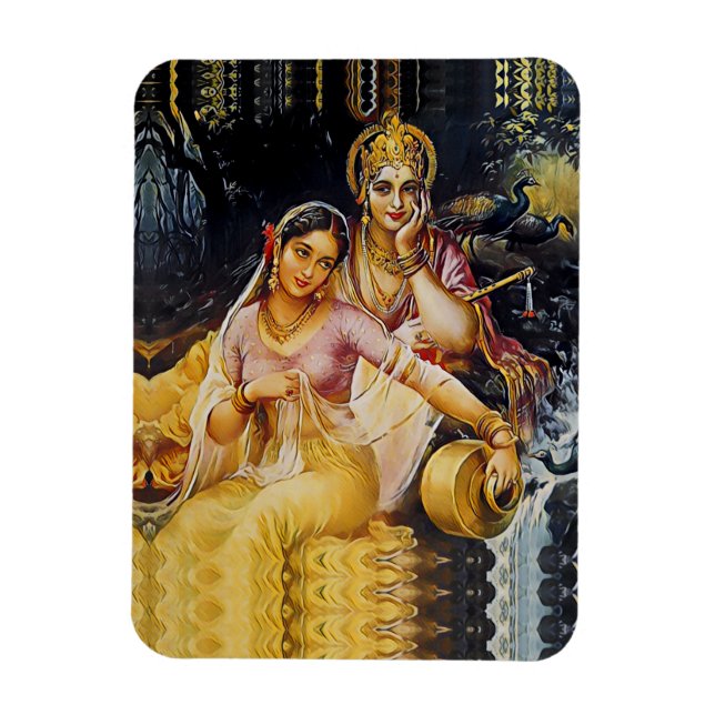 KRISHNA - hindu gudom - Magnet (Vertikal)