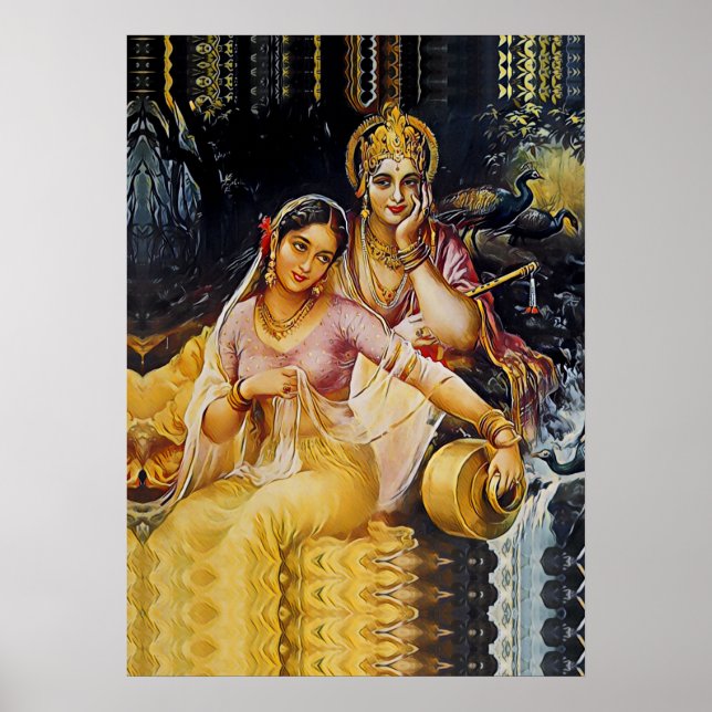 KRISHNA - hindu gudom - Poster (Framsidan)