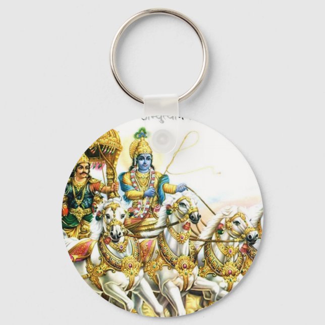 KRISHNA IN MAHABHARAT NYCKELRING (Framsida)