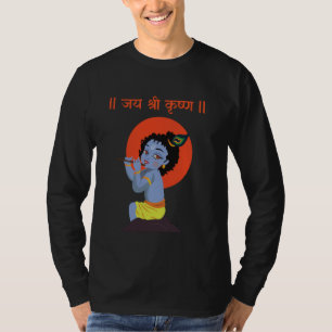 Krishna Janmashtami Baby Krishna Jai Shri Krishna T Shirt