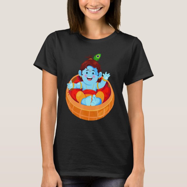 Krishna Janmashtami T Shirt (Framsida)