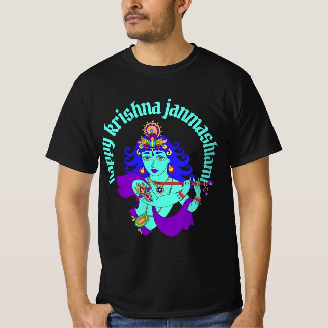 Krishna Janmashtami T Shirt (Framsida)