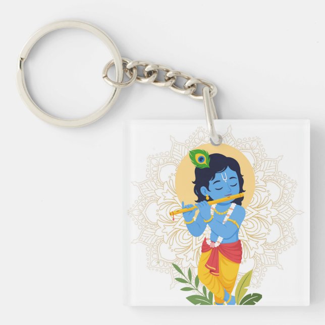 Krishna knapp med flöjt (Framsidan)