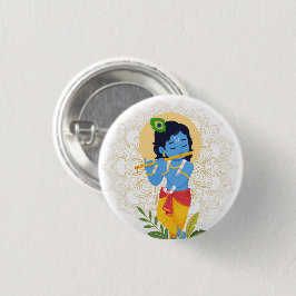 Krishna knapp med flöjt