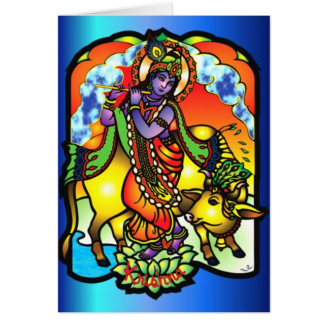 Krishna kort (Framsidan)