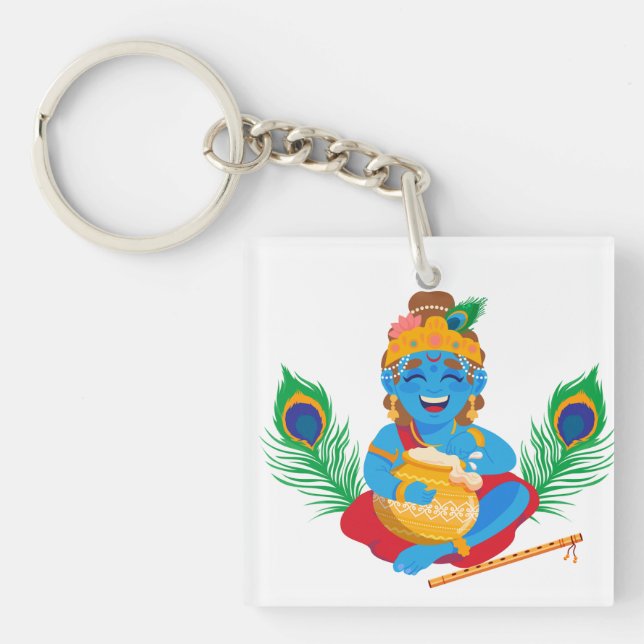 Krishna med smörburfågel (Framsidan)