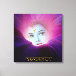 Krishna Morgory Namaste Stretched Canvas Pri