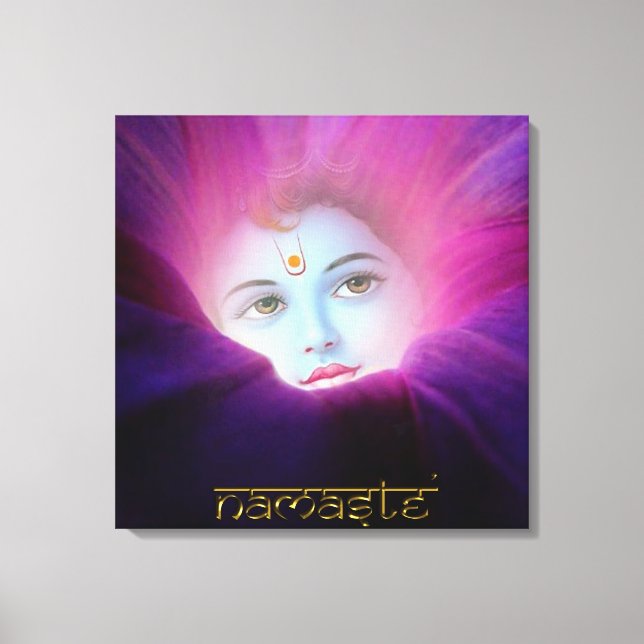 Krishna Morgory Namaste Stretched Canvas Pri (Framsida)