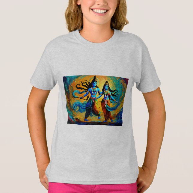 Krishna och radha t shirt (Framsida)