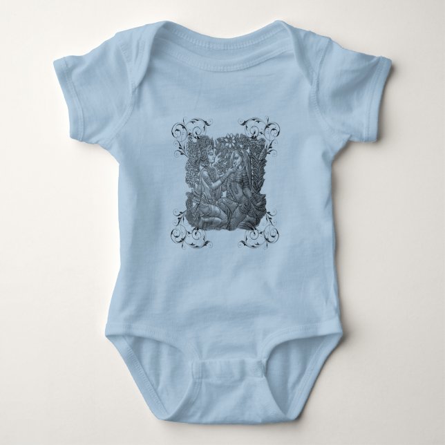 Krishna och Radha Tee Shirt (Framsida)
