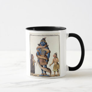 Krishna pressade vid den Kaliya ormen, från 'Voya Mugg