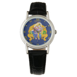 Krishna Radha Vigneshwara Psykedelisk hinduism Armbandsur