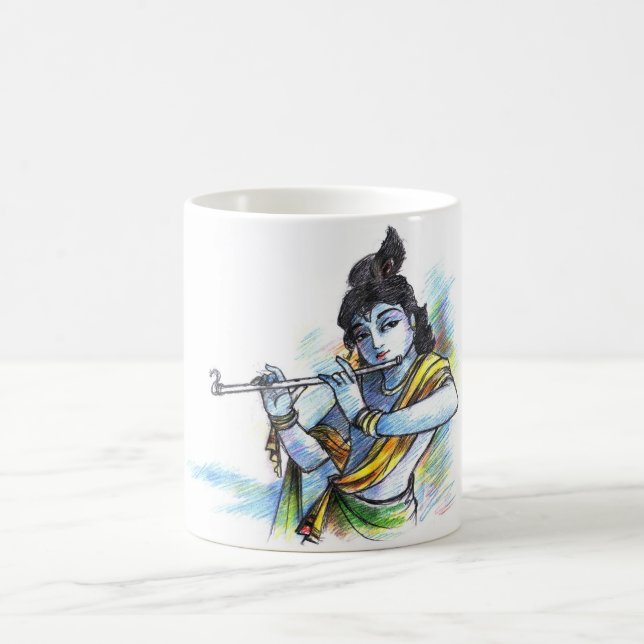 Krishna skissar kaffemugg (Center)