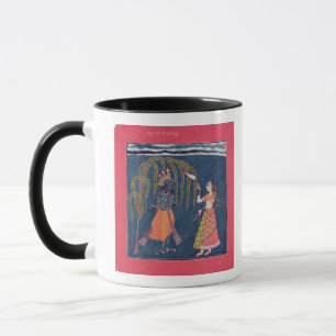 Krishna som leker en flöjt, från 'Vahulaen Mugg