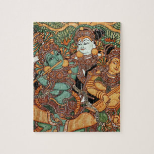 KRISHNA SOM LEKER FLÖJTEN PUSSEL