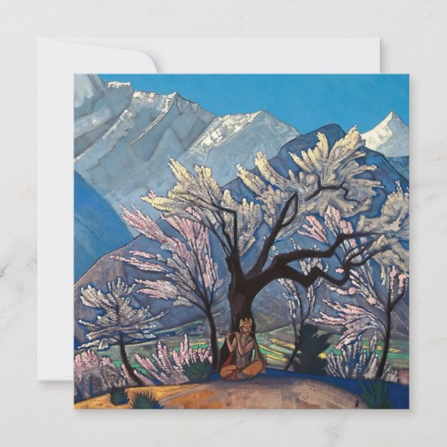“Krishna - Spring in Kulu” by Nicholas Roerich Inbjudningar (Framsida)